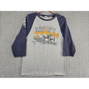 Hardly Strictly Bluegrass 12 Band Shirt Womens Medium Concert Crew 3/4 Sleeve